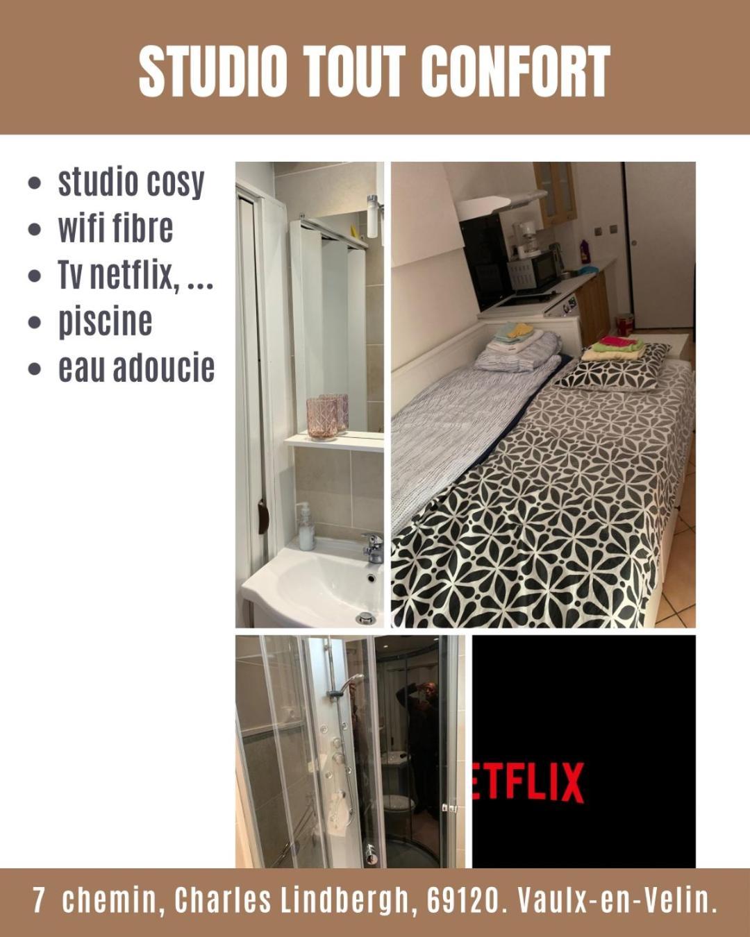 Joli Studio Tout Confort Avec Toutes Commodites Vaulx-en-Velin ภายนอก รูปภาพ
